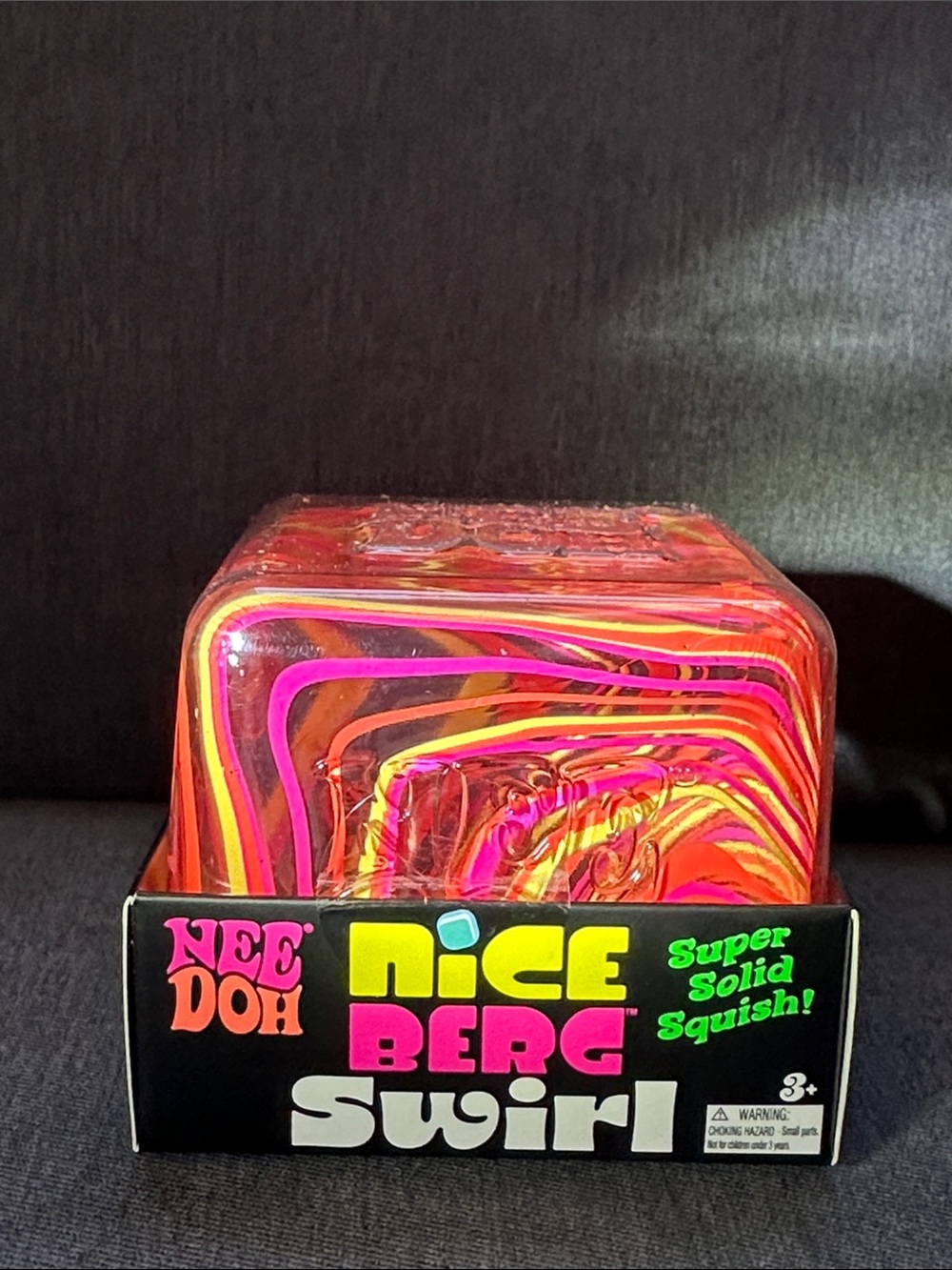 NeeDoh Nice Berg Swirl Squishy - Rare Sunset Swirl